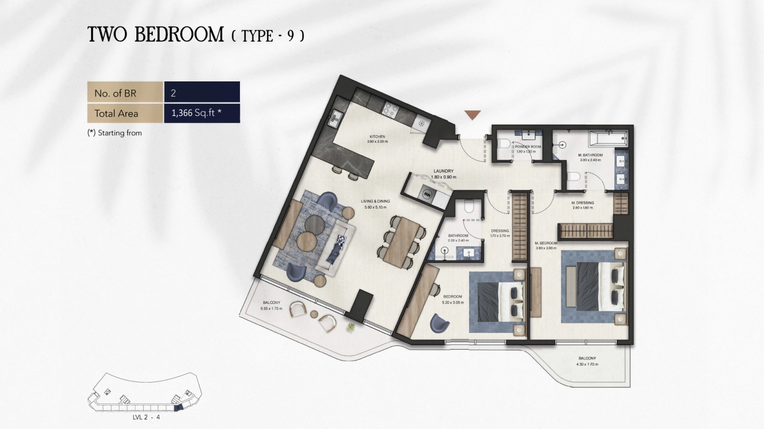 2 BR - Type B